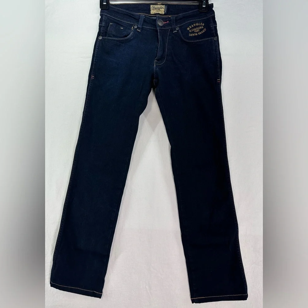 Wrangler Skanders Straight Leg Dark Denim‎ Jeans Men's 28 X 26